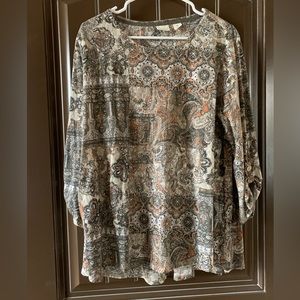 Westbound women’s Top, 3/4 sleeve, Size XL